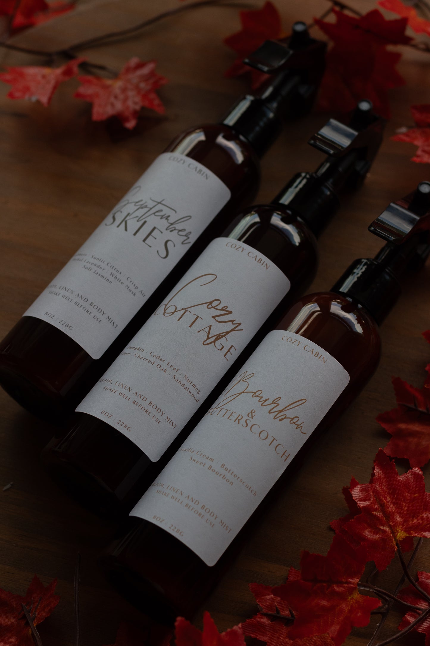 Autumn Room, Linen & Body Misters