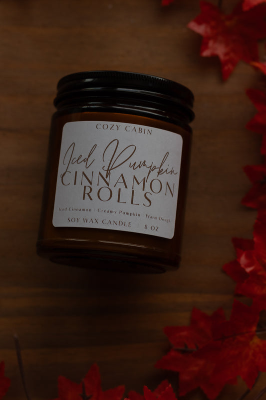 Iced Pumpkin Cinnamon Rolls Candle