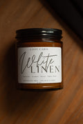 White Linen Candle